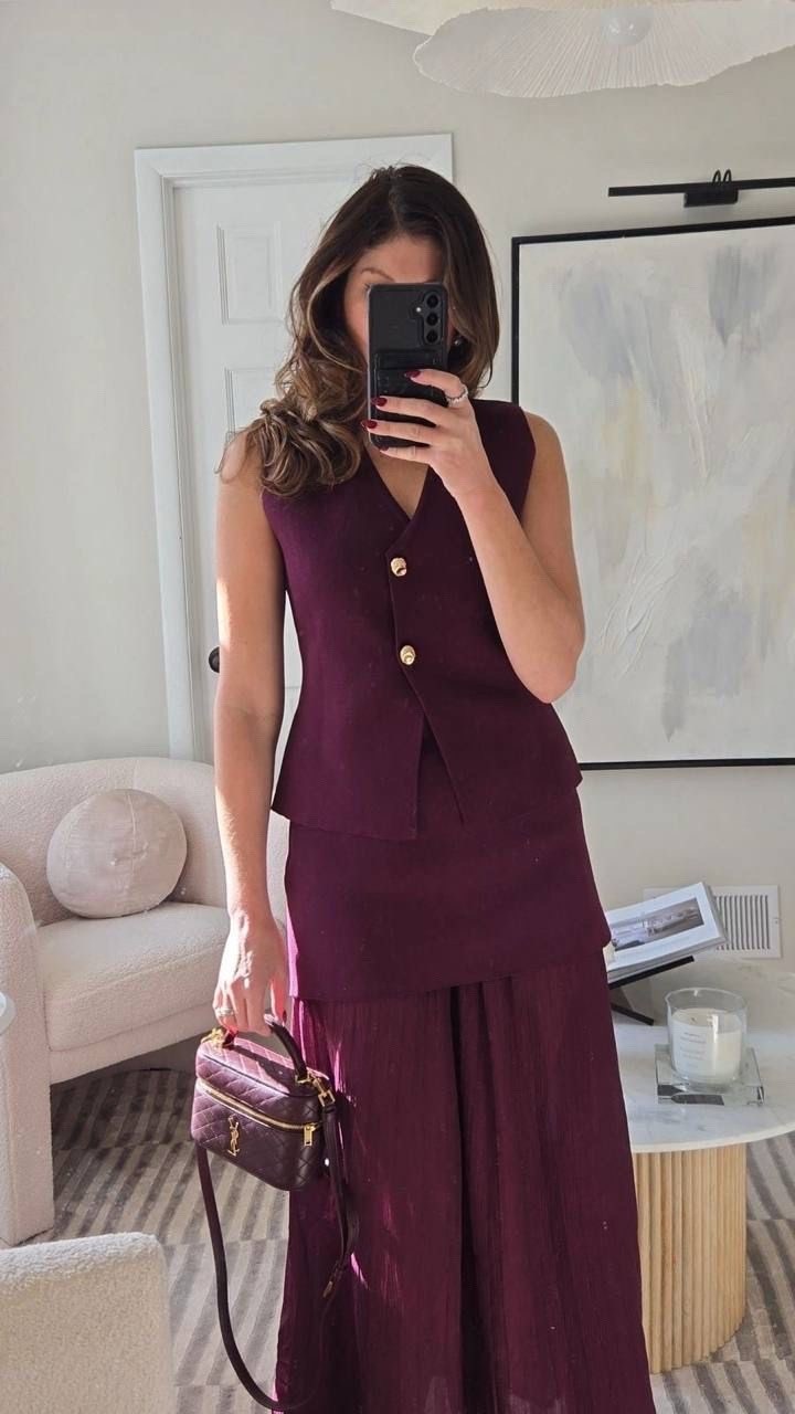 костюм с плиссированной юбкой,вечерний костюм с юбкой,жилет и юбка,женские наряды,женский костюм с плиссированной юбкой