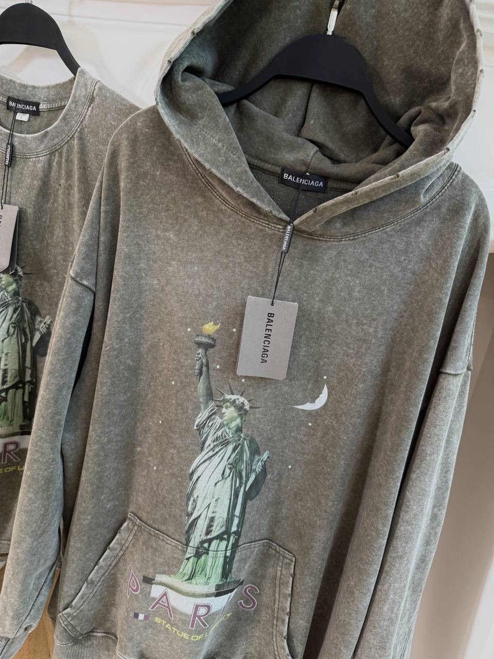 женское худи с капюшоном,худи оверсайз,худи balenciaga,cвитшот оверсайз