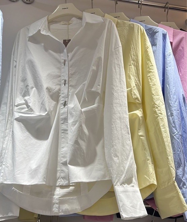 рубашка базовая sl оверсайз 46-48 лимонный,рубашка женская,рубашка желтая,блузка женская,рубашка