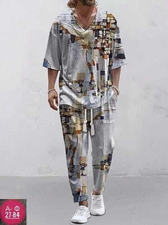 повседневный костюм,костюм мужской,одежда модная,одежда в стиле,мужские двойки футболка и штаны
