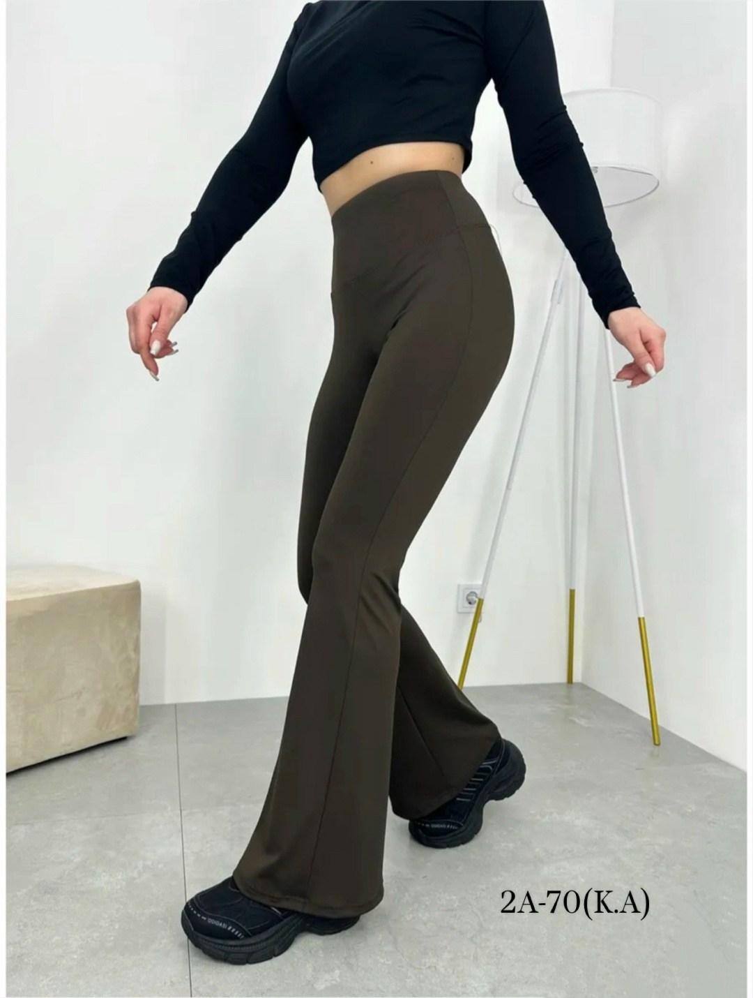 брюки клеш,лосины клёш,женские базовые лосины клёш,брюки клеш женские,леггинсы с высокой посадкой офисные клеш от колена kor.dress