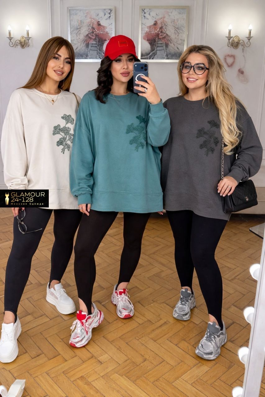 свитшот женская,свитшот oversize женский на флисе,зеленый свитшот,оверсайз свитшот,кофта свитшот