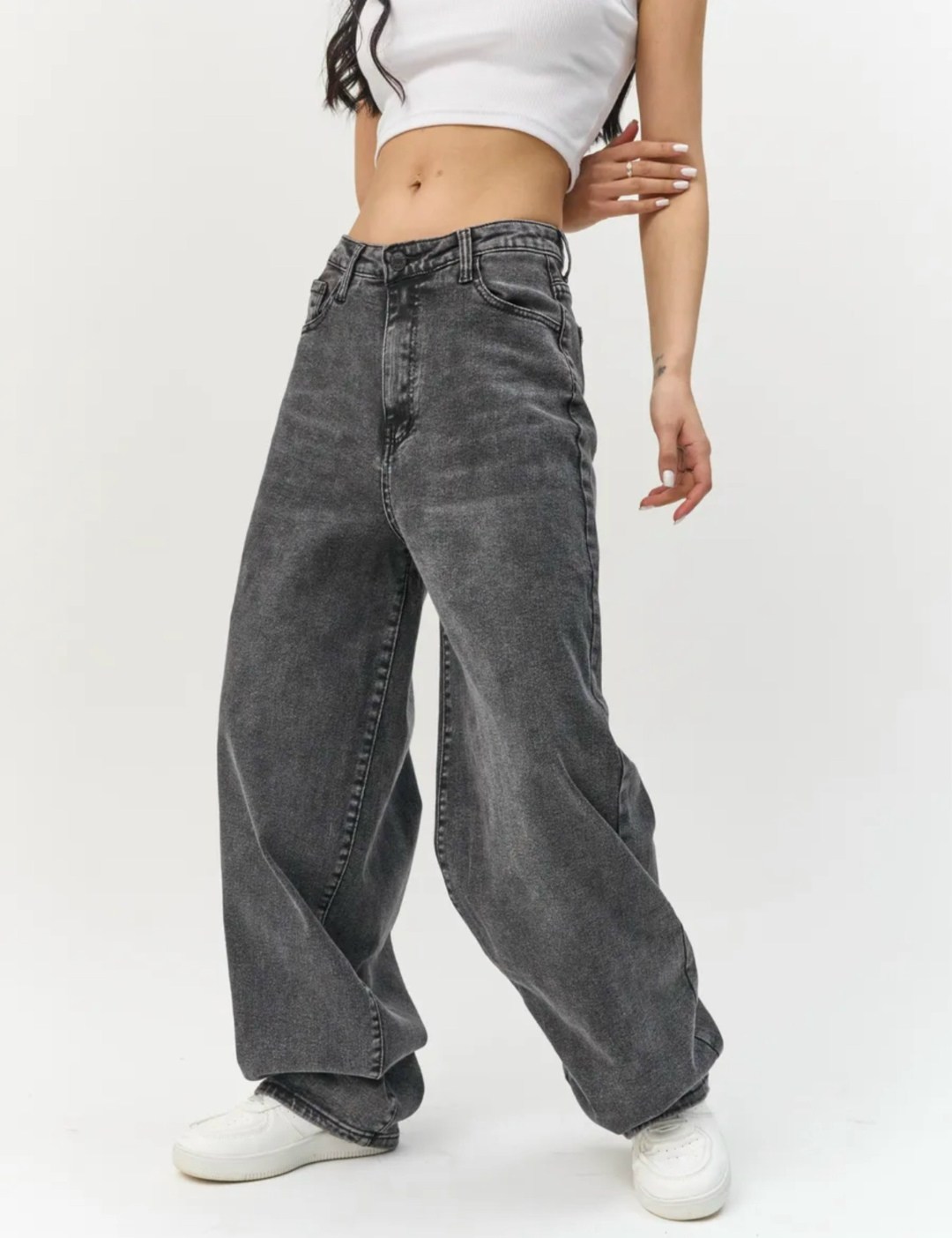 джинсы женские,джинсы женские темно-серого цвета,джинсы широкие,джинсы,джинсы прямые