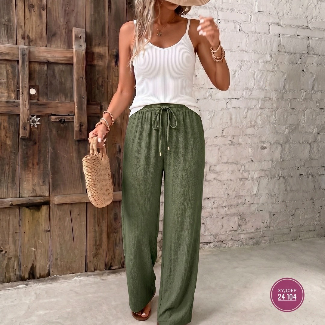 повседневные брюки,брюки свободные,летние брюки,женские брюки,брюки с завязками