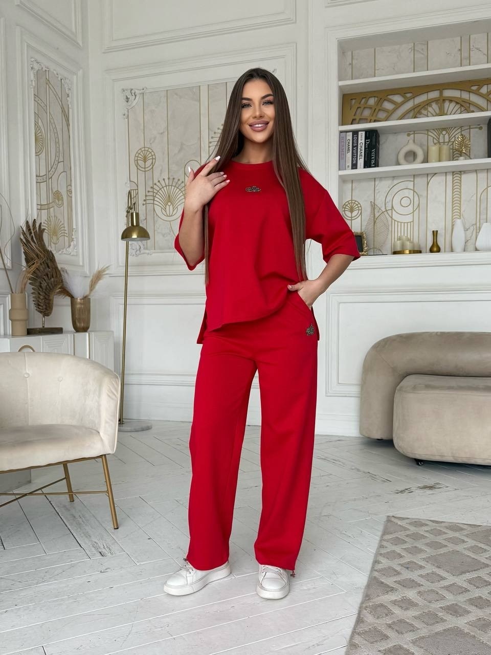 трикотажные костюмы,костюм с брюками,костюм с штанами,костюм бежевый,костюм спортивный повседневный