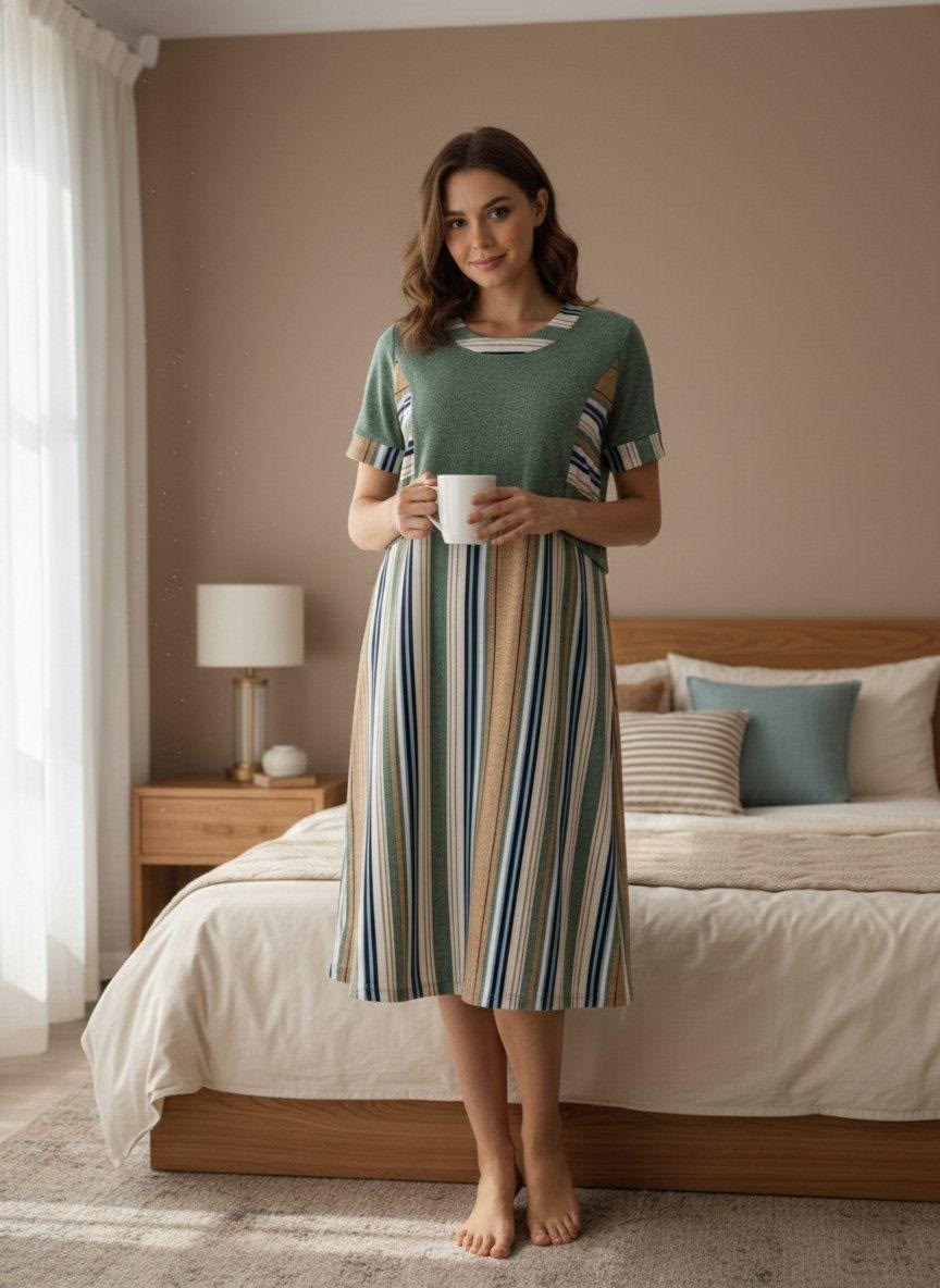 трикотажное платье,платья,платье из вискозы,платье комбинированное,домашнее платье