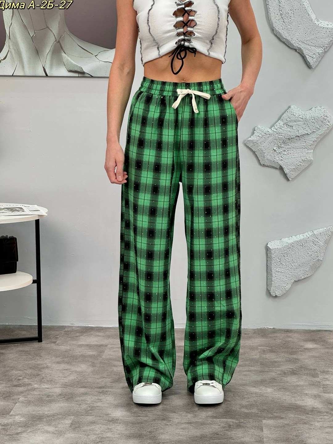 модные черные и белые клетчатые широкие брюки y2k,брюки в клетку женские,брюки в клеточку,штаны в клетку широкие,брюки в клетку