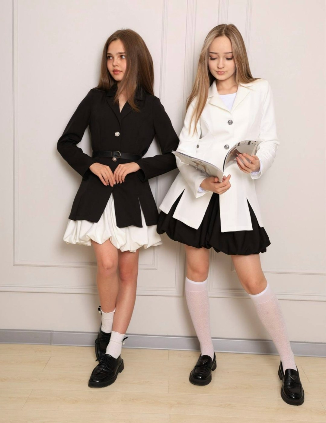 школьный костюм двойка с юбкой укороченным пиджаком sheng yuan fashion,школьный пиджак для девочки,школьная одежда для девочек пиджак+юбка,школьная одежда,костюм школьный жакет и юбка kико