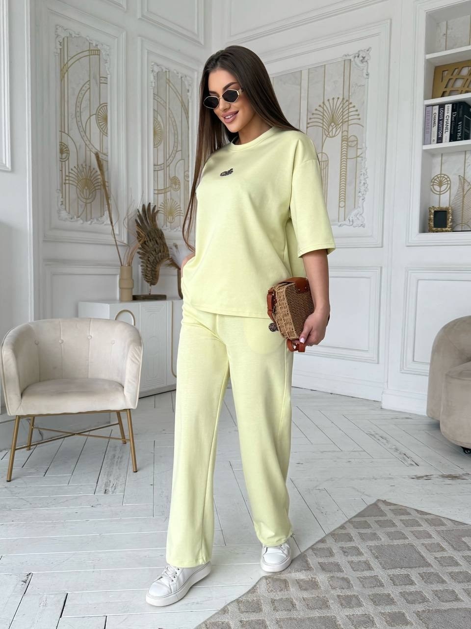 трикотажные костюмы,костюм с брюками,костюм с штанами,костюм бежевый,костюм спортивный повседневный