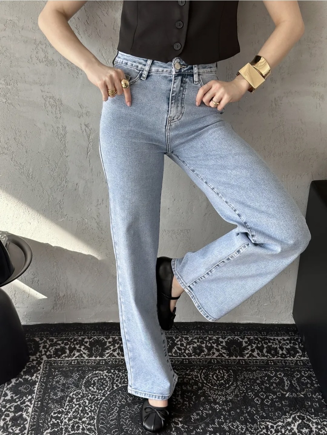 голубой джинсы широкие трубы клеш,женские джинсы,джинсы женские широкие,джинсы,широкие джинсы