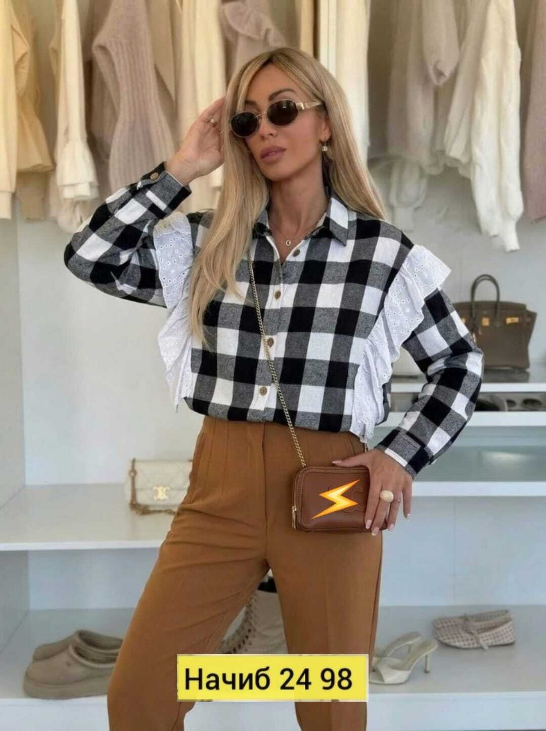 рубашка женская,женский костюм,женская рубашка в клетку,рубашка женская в клетку оверсайз,костюм женский тройка