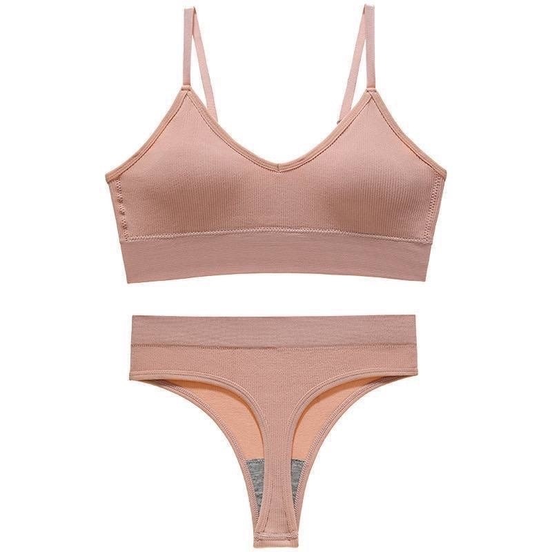 комплект белья с топом,комплект нижнего белья,комплект женского нижнего белья,бесшовное белье в рубчик для женщин,комплект нижнего белья на шафе