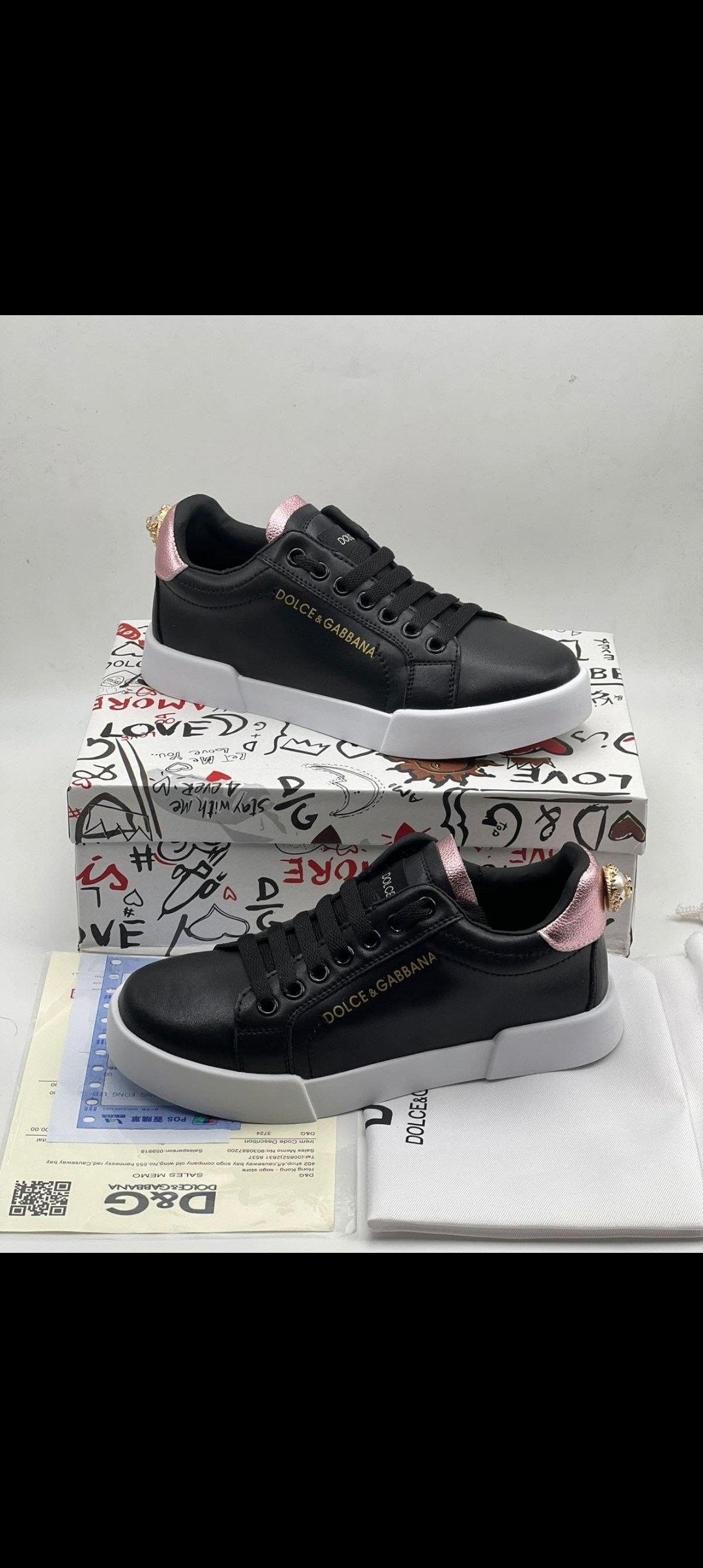 кроссовки dolce and gabbana,,кроссовки дольче габбана черные,черные женские кожаные кроссовки с логотипом portofino dolce&gabbana,мужские кроссовки дольче габбана