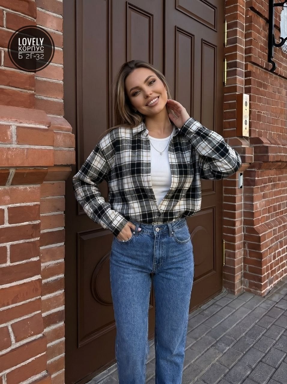 рубашка женская в клетку оверсайз,женская рубашка в клетку,женская рубашка oversize в клетку,рубашка в клетку оверсайз на кнопках,рубашка оверсайз в клетку хлопок pahomova oksana