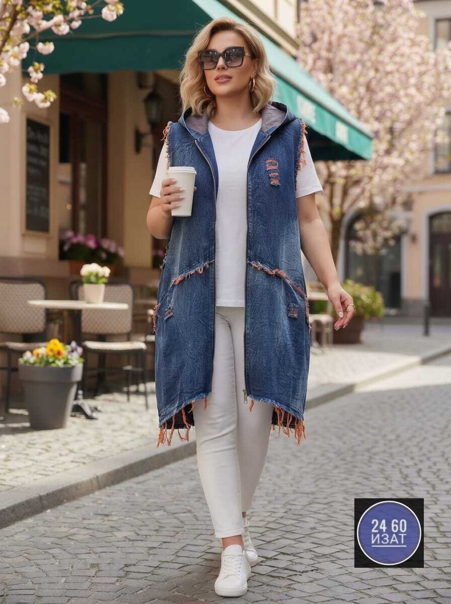 джинсовый жилет женский,жилет джинсовый,жилет джинсовый удлиненный,женский джинсовый жилет большого размера,джинсовая жилетка женская