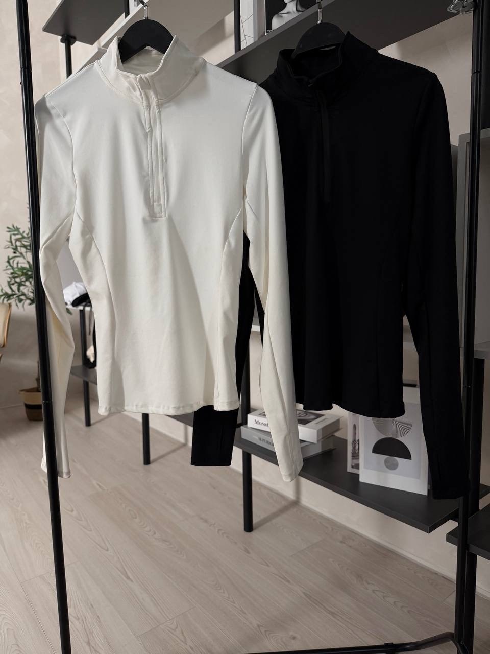 женская кофта,женский джемпер в рубчик с воротником на молнии happyfox,женские джемпера,женская кофта белая,кофта