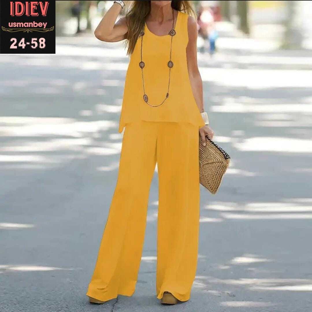 женские летние костюмы,летние костюмы для женщин,женский повседневный костюм из двух,костюм женский,брюки с широкими штанинами элегантные