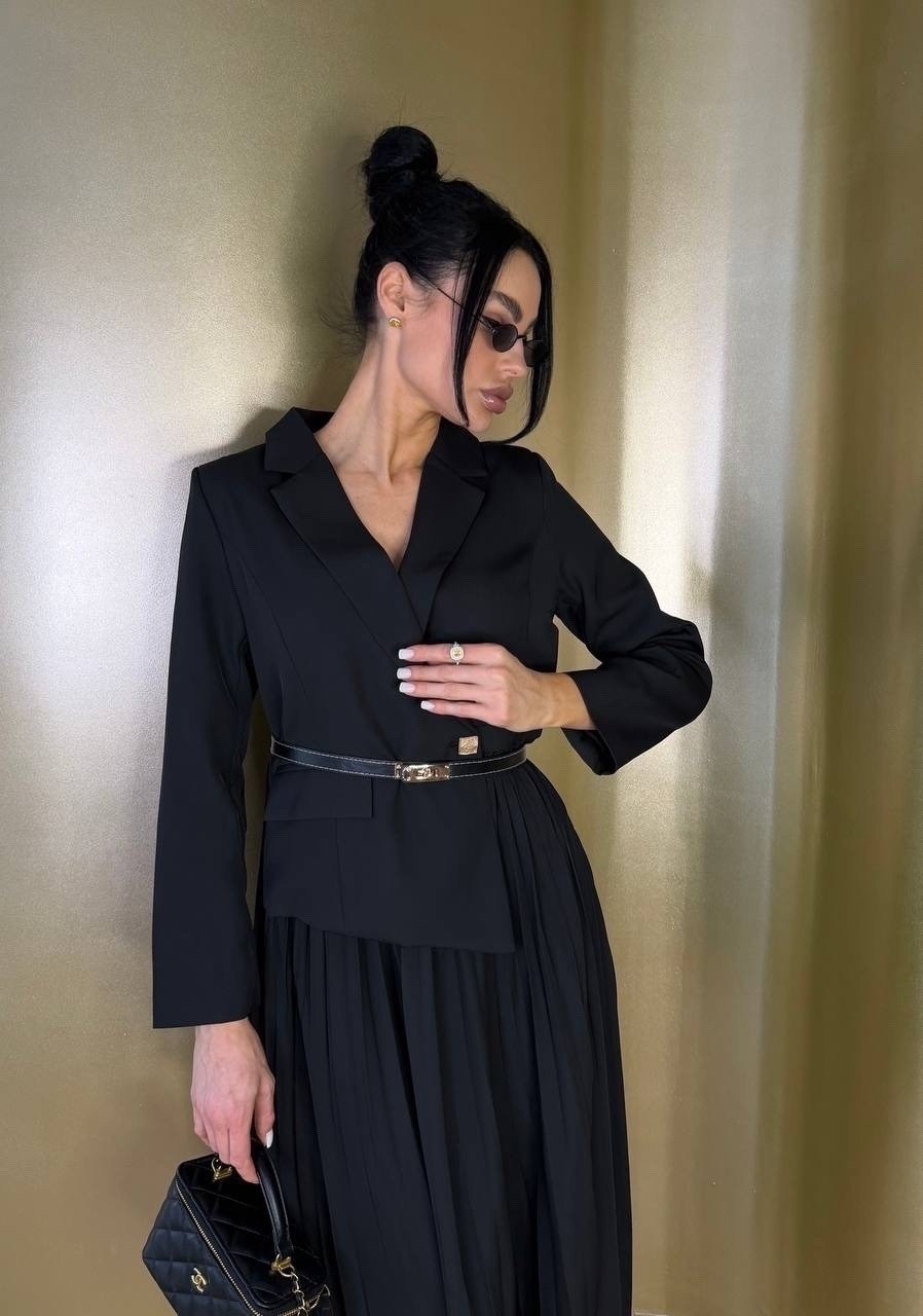 женские костюмы с юбкой,костюм с юбкой плиссе,стильные наряды