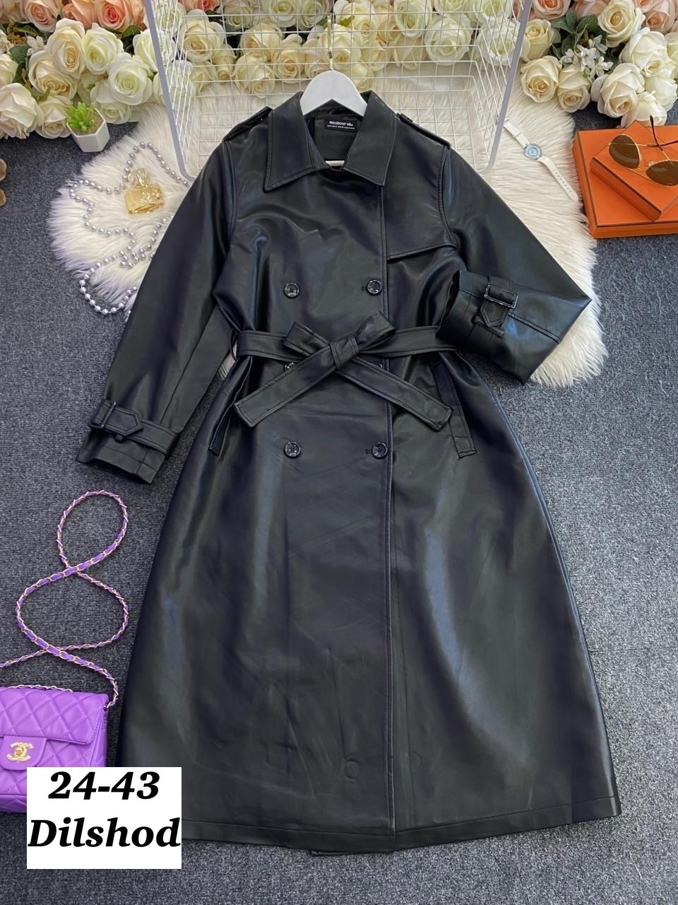 тренч, плащ кожаный,тренч кожаный,кожаный плащ,кожаный плащ женский,кожаный плащ тренч длинный