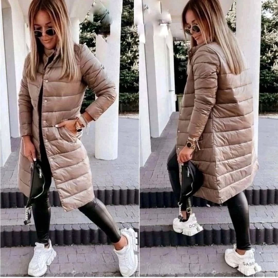 куртка мокко луки,тренд сезона куртки дутики,,куртка пуховик,удлиненная куртка