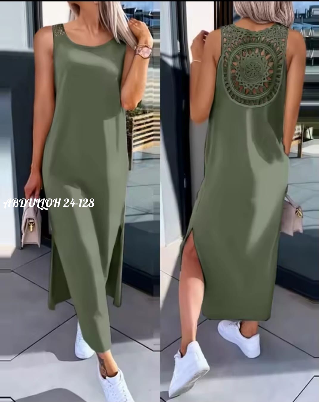 повседневные платья,платье летнее,платья базовые,платье без рукавов с разрезом,модное платье