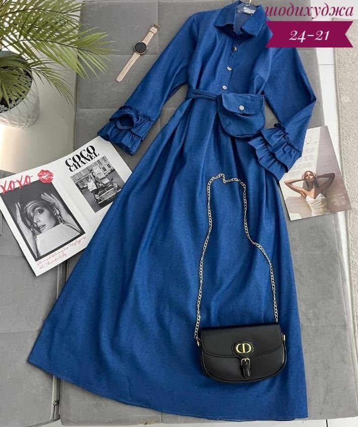 платье из джинсовой ткани,женское джинсовое платье,джинсовая платье,женское джинсовое платье с длинным рукавом,джинсовое платье с длинными рукавами