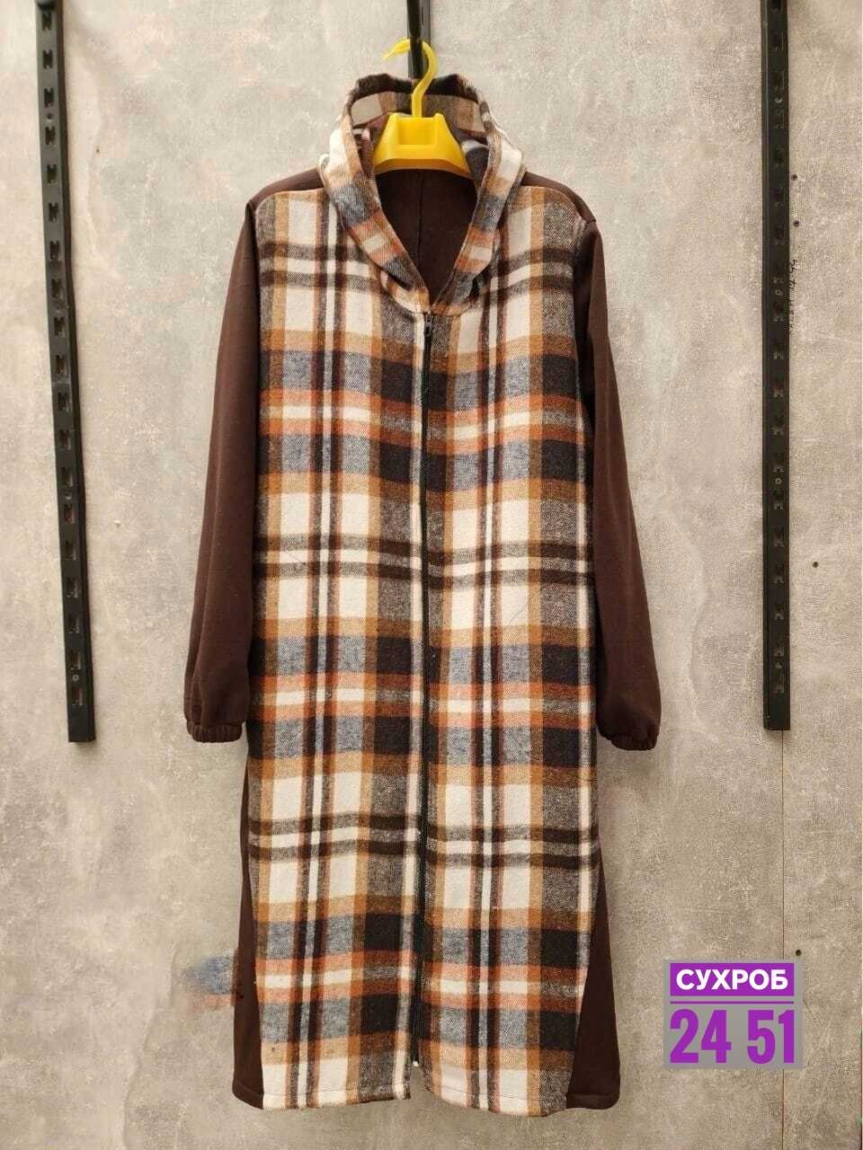 пальто комбинированное,кардиган в клетку,женский кардиган больших размеров,пальто в клетку,кардиган