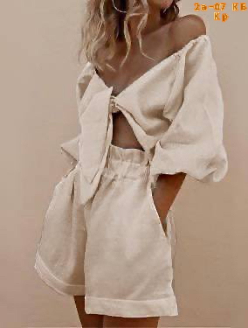 костюм из льна с шортами женский,летние костюмы,комплект костюм,костюм с шортами комплект,костюм льняной с шортами