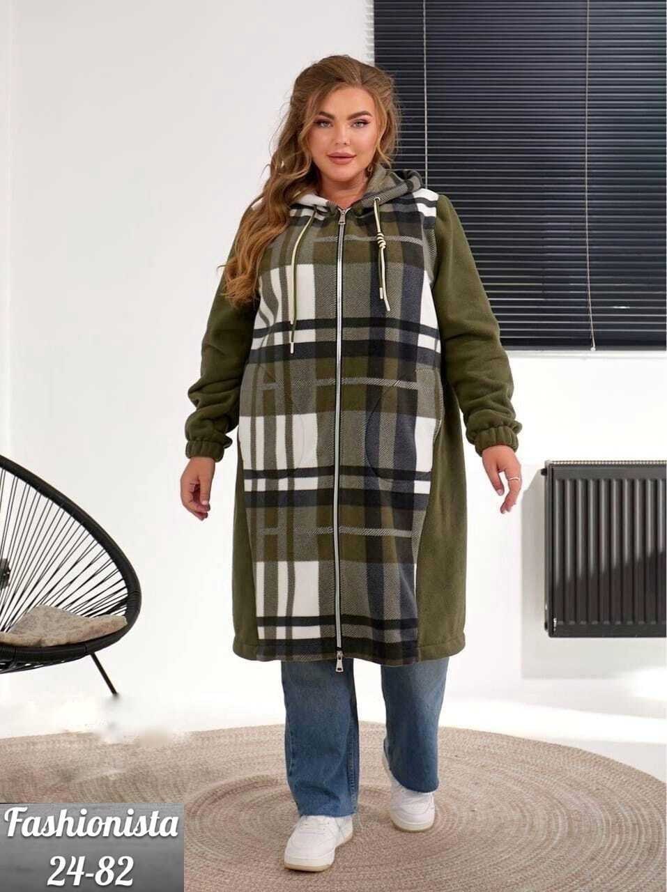 кардиган в клетку,пальто комбинированное,женский кардиган больших размеров,кардиган теплый женский,пальто в клетку