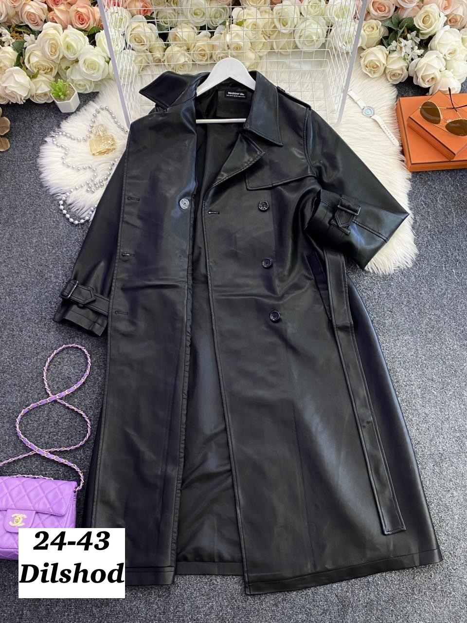 тренч, плащ кожаный,тренч кожаный,кожаный плащ,кожаный плащ женский,кожаный плащ тренч длинный