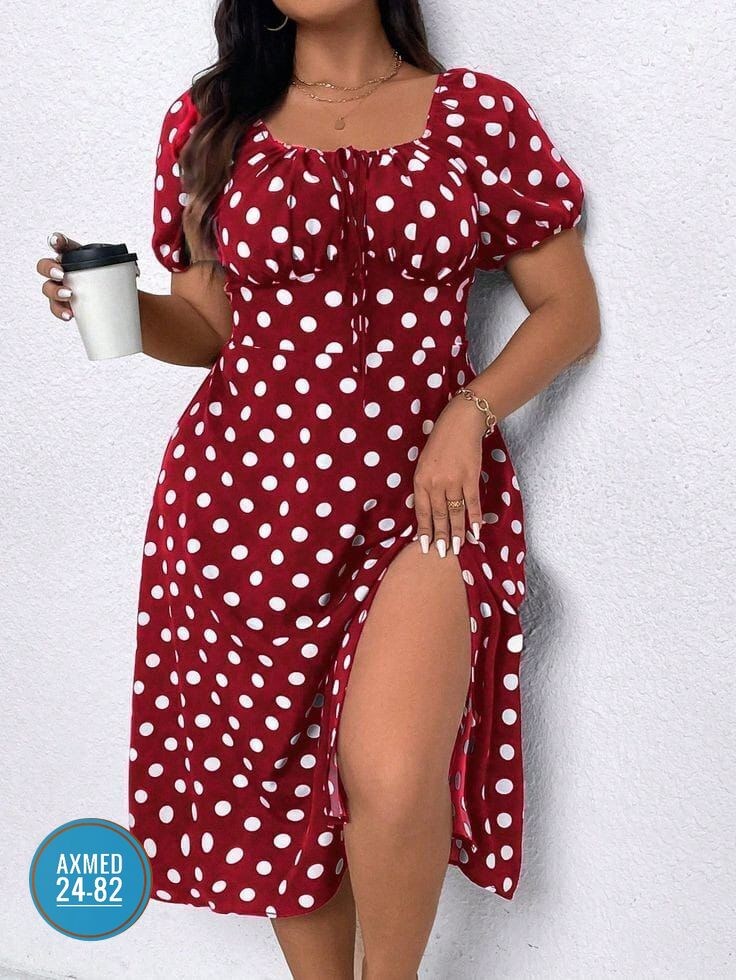 платье женское в горошек,женское платье в горох,платья ,платье в горошек для полных,платье туника