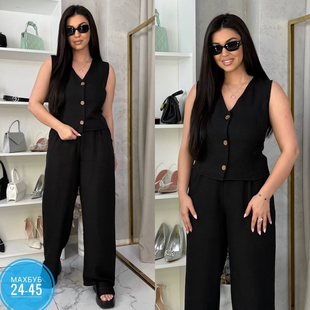костюм женский брючный,брючный костюм,костюм двойка,костюм брюки палаццо и жилет,женский костюм