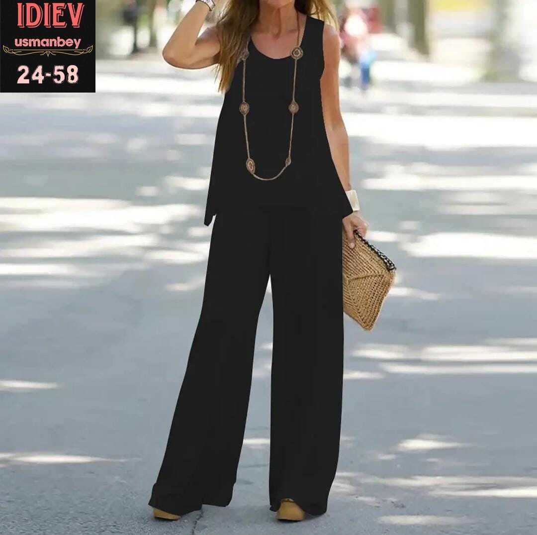 женские летние костюмы,летние костюмы для женщин,женский повседневный костюм из двух,костюм женский,брюки с широкими штанинами элегантные