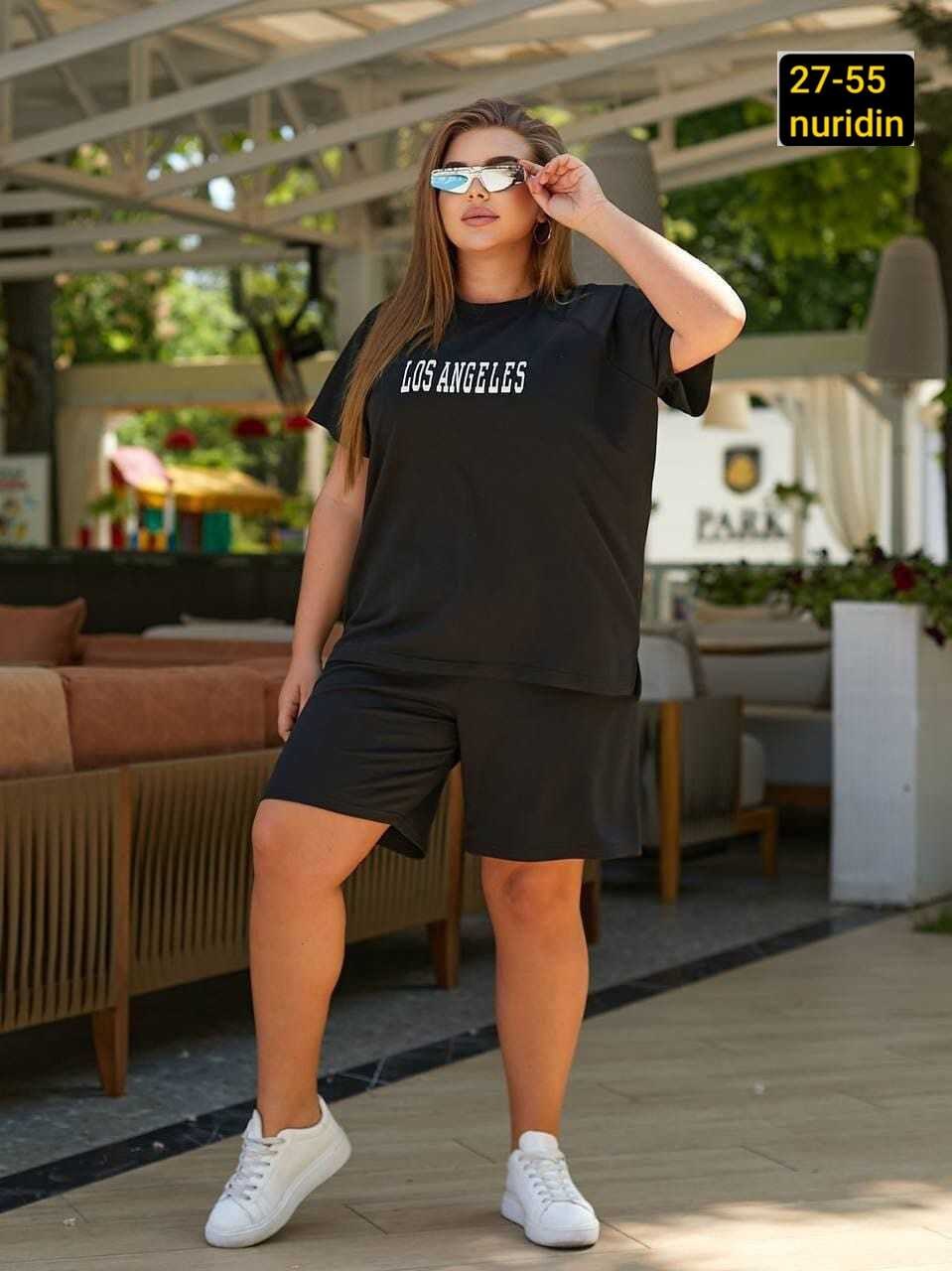 cпортивный костюм больших размеров,летний костюм свободного кроя,женский костюм с шортами,летний костюм больших размеров,женские костюмы больших размеров