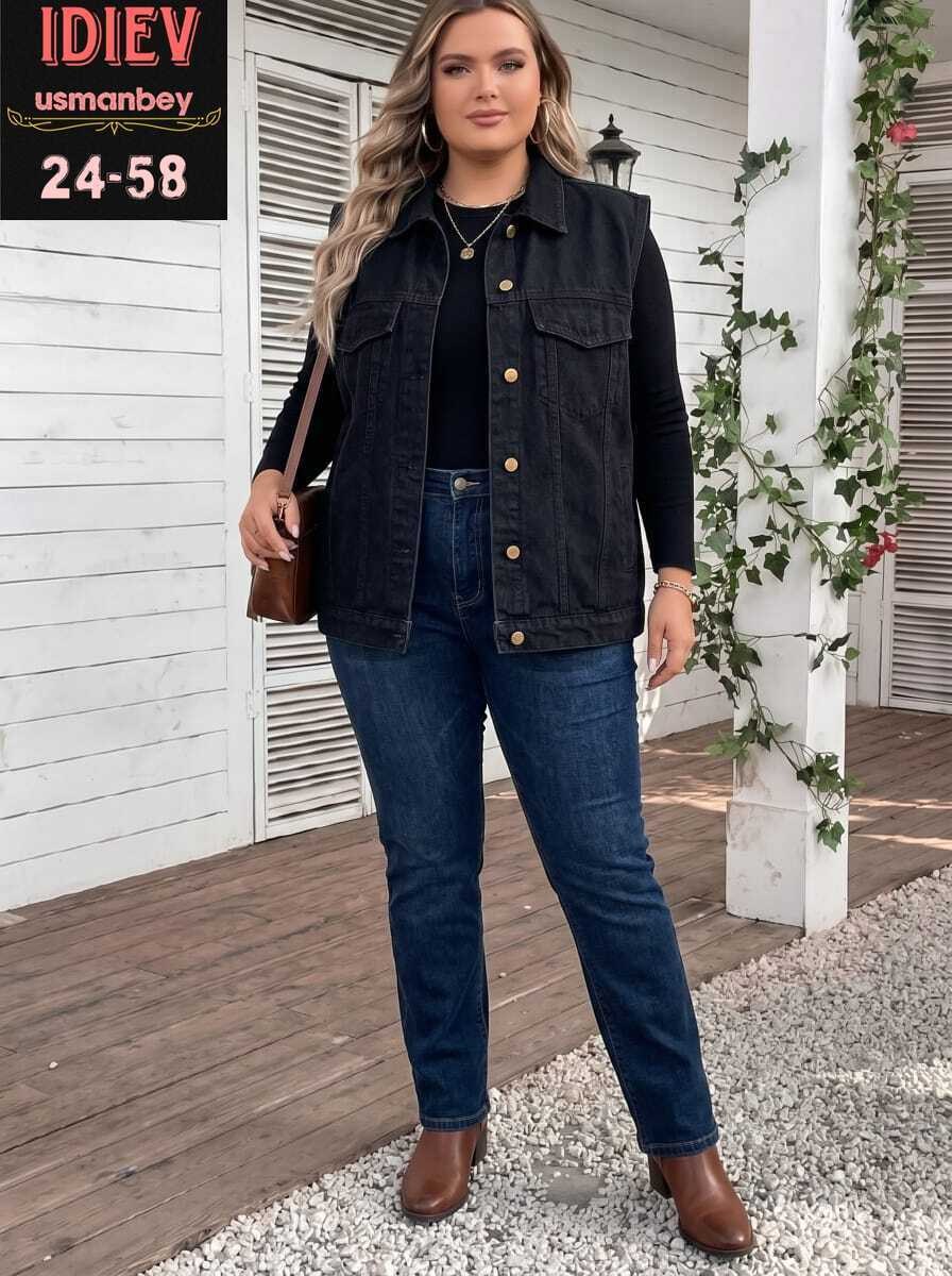 джинсовый жилет,женский джинсовый жилет,жилет для полных,джинсовая жилетка,джинсовая жилетка женская