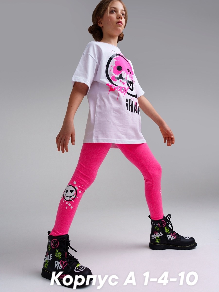 легинсы для девочек playtoday,легинсы для девочки,брюки трикотажные для девочки,легинсы для девочки playtoday мультицвет,брюки для девочек