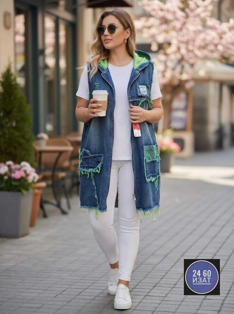 джинсовый жилет женский,жилет джинсовый,жилет джинсовый удлиненный,женский джинсовый жилет большого размера,джинсовая жилетка женская