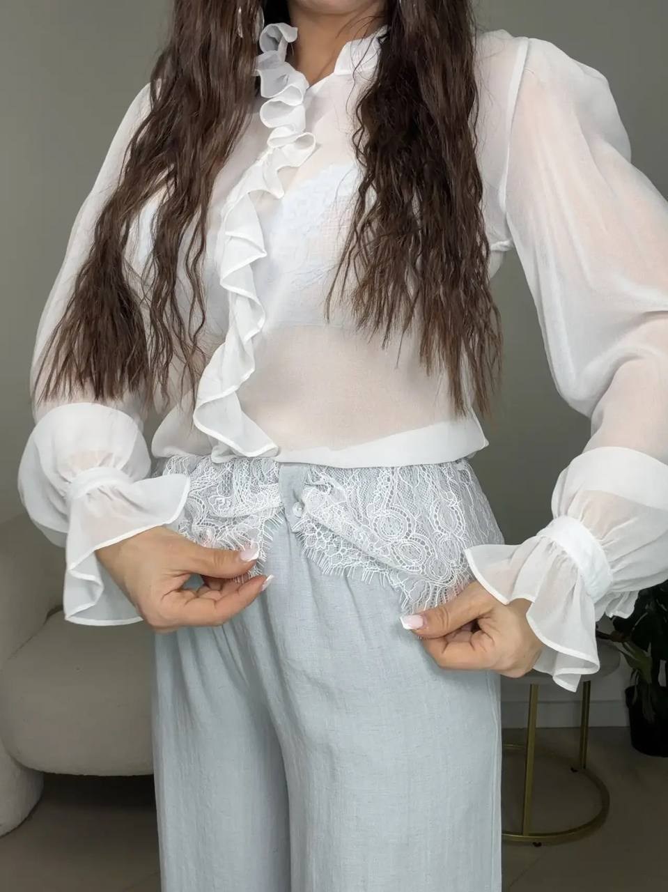 блузка стильная,блузка модная,блузка с оборками,блузка женская,блузка нарядная