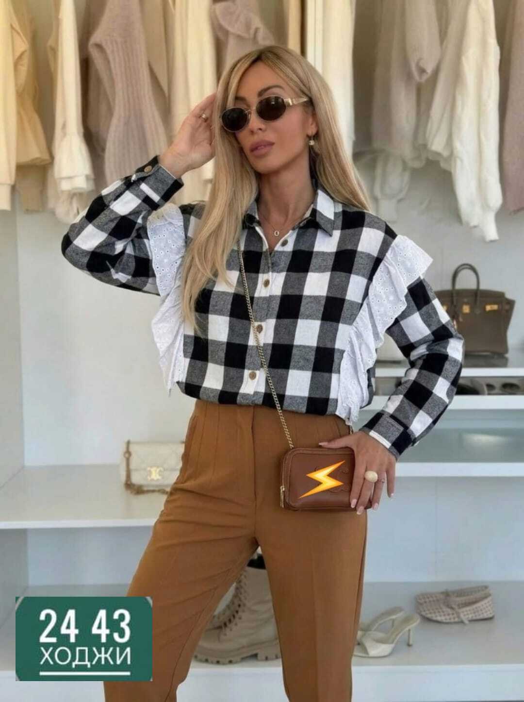 женская рубашка,рубашка стильная,рубашка,рубашка женская в клетку оверсайз,женская рубашка в клетку