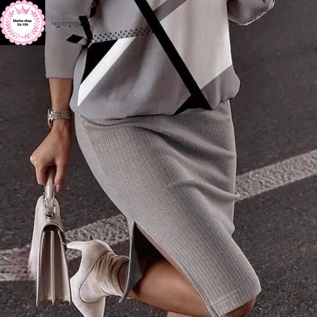 костюм женский двойка,женский трикотажный костюм с юбкой черный с белым,костюм женский двойка юбка с джемпером,костюм классический,костюм двойка трикотаж