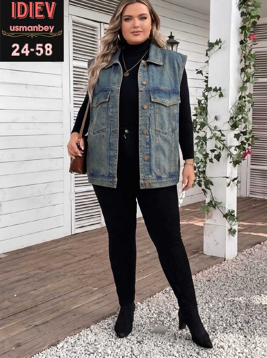 джинсовый жилет,женский джинсовый жилет,жилет для полных,джинсовая жилетка,джинсовая жилетка женская