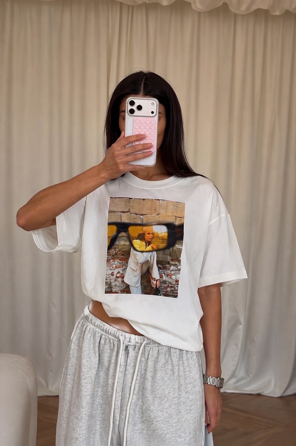 футболки женская,футболка,футболка белая с,футболка оверсайз с принтом удлиненная tettavi,футболка оверсайз