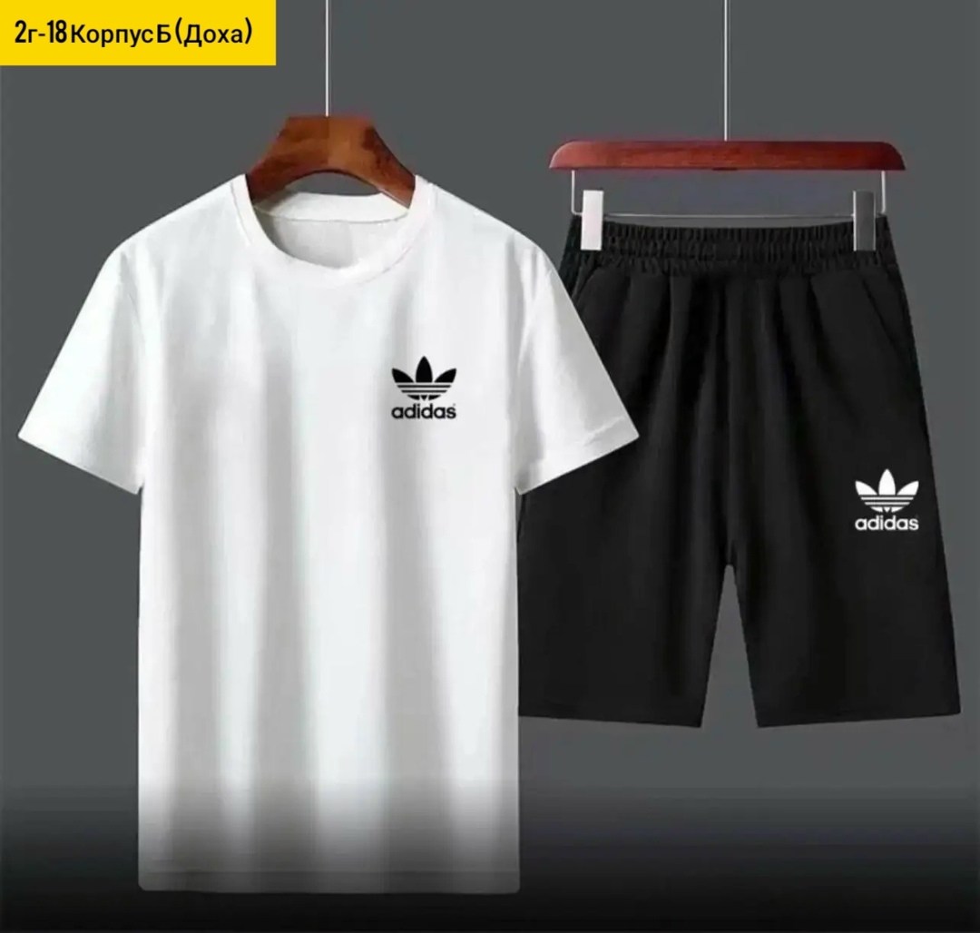 спортивный костюм adidas,,комплект футболки,костюм для мужчин,комплект футболок adidas