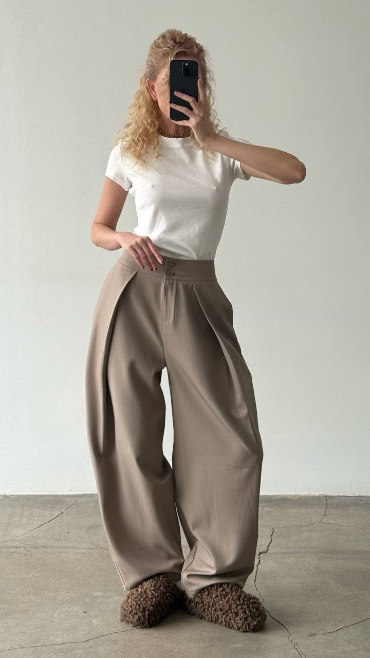 широкие брюки,брюки с широкими штанинами,модные наряды,женские брюки с широкими штанинами enjoyce