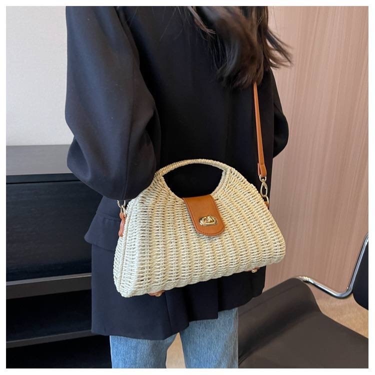 женская соломенная сумка,сумка лето 2026 широкая соломенная,соломенная сумка,сумки плетеная,ручная плетеная сумка