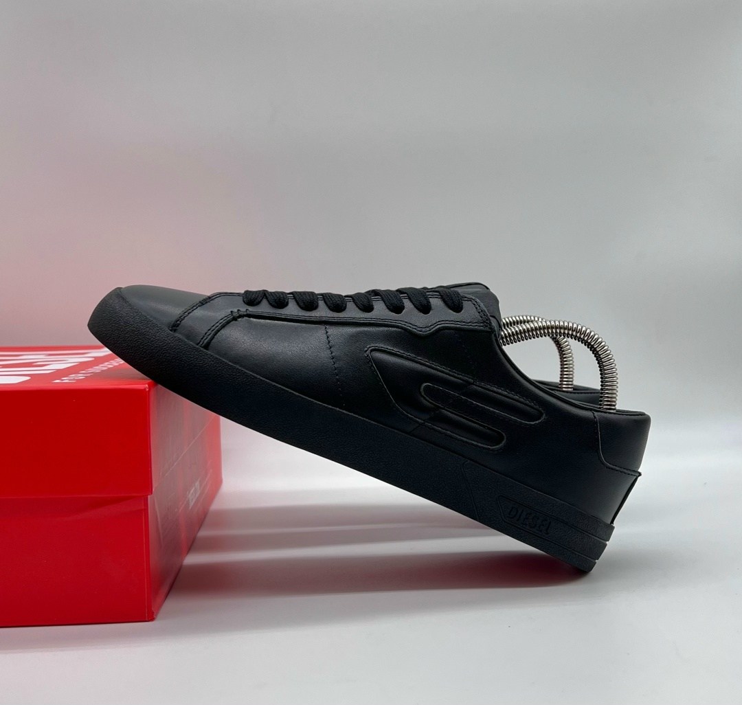 ,кроссовки diesel мужские кожаные,кеды diesel,черные кроссовки,кеды мужские