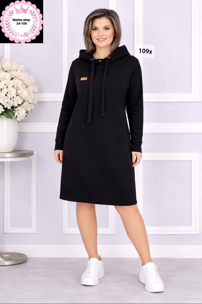 платье на флисе,теплое платье,трикотажное платье,трикотажное спортивное платье,платье с капюшоном