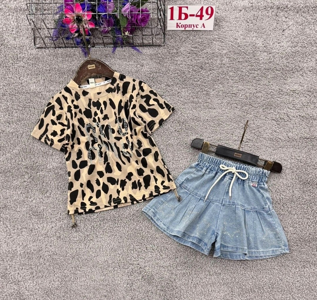 ,костюм футболка с шортам,комплект одежды для девочек,костюм для девочек,костюм летний для девочек