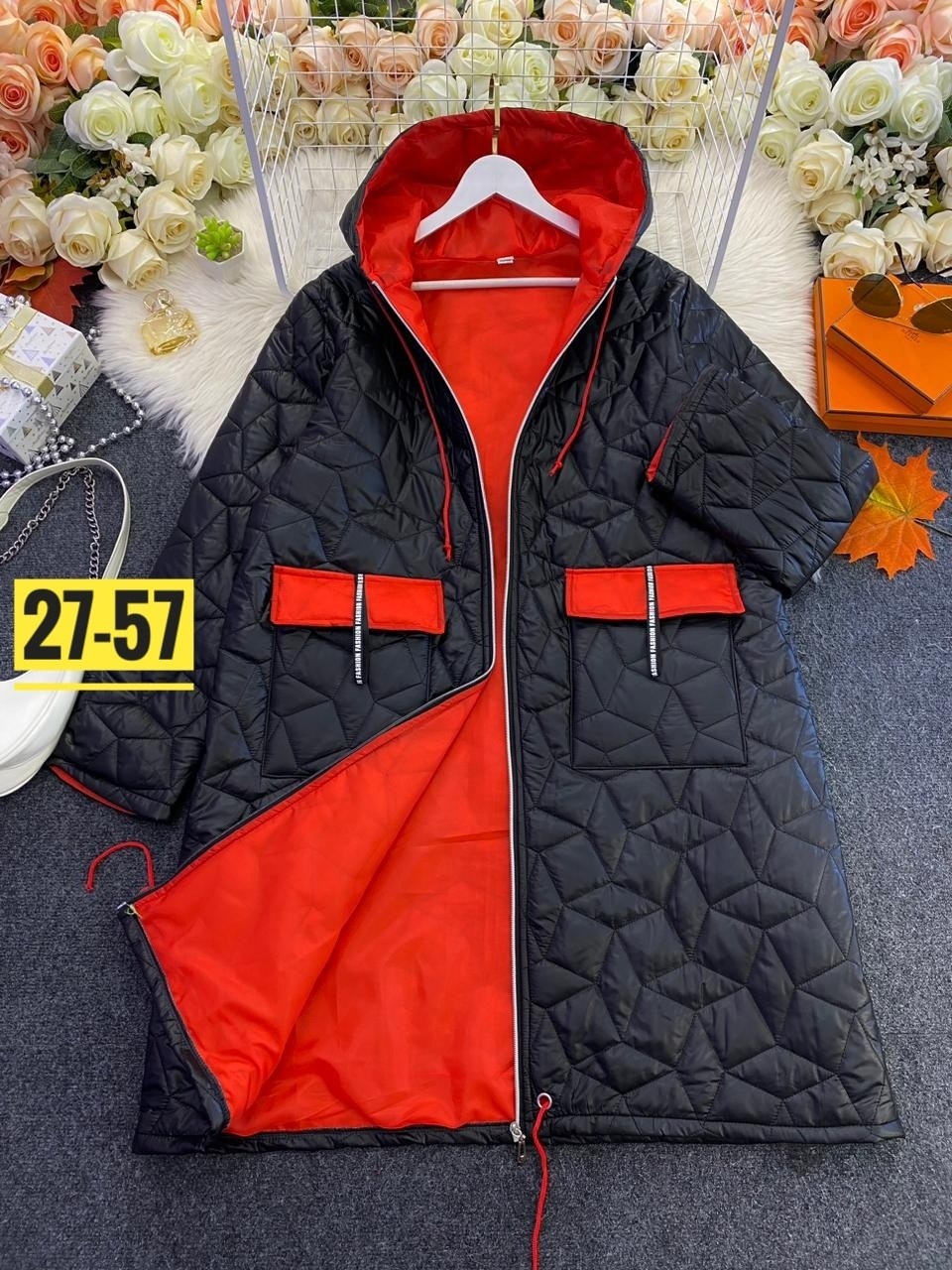 куртка демисезонная женская,стеганая куртка с капюшоном 64-72,пальто куртка демисезонная,пальто на синтепоне,удлиненная куртка