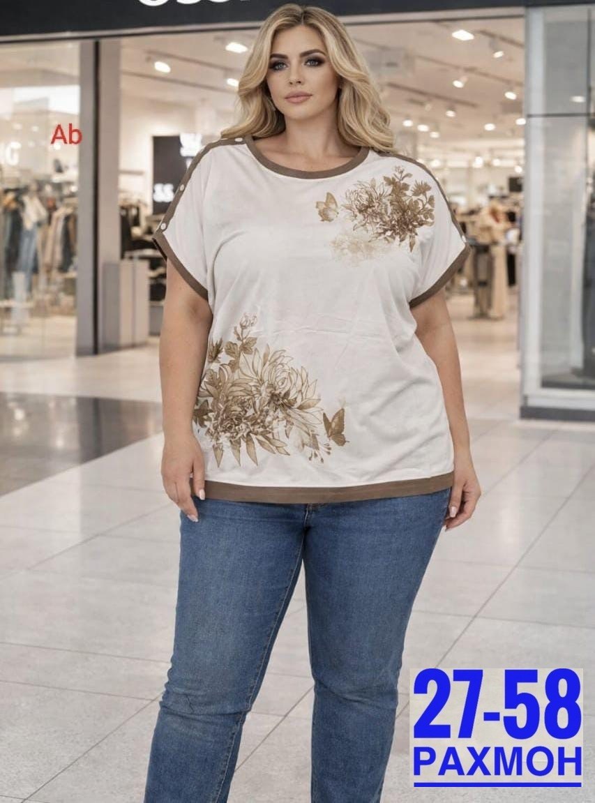 женская футболка больших размеров,женская футболка,футболки большие размеры,элегантная женская футболка,блуза